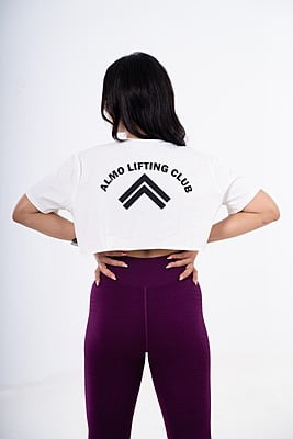 White T-shirt crop top White T-shirt crop top