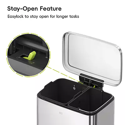 سلة نفايات EKO 20 لتر بدواسة