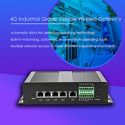 4G LTE Industrial Router with Dual SIM Slot, Sucker Antenna, Dual-Band 2.4G/5.8G WiFi, Gigabit Ports, Quectel IoT Module Compatible
