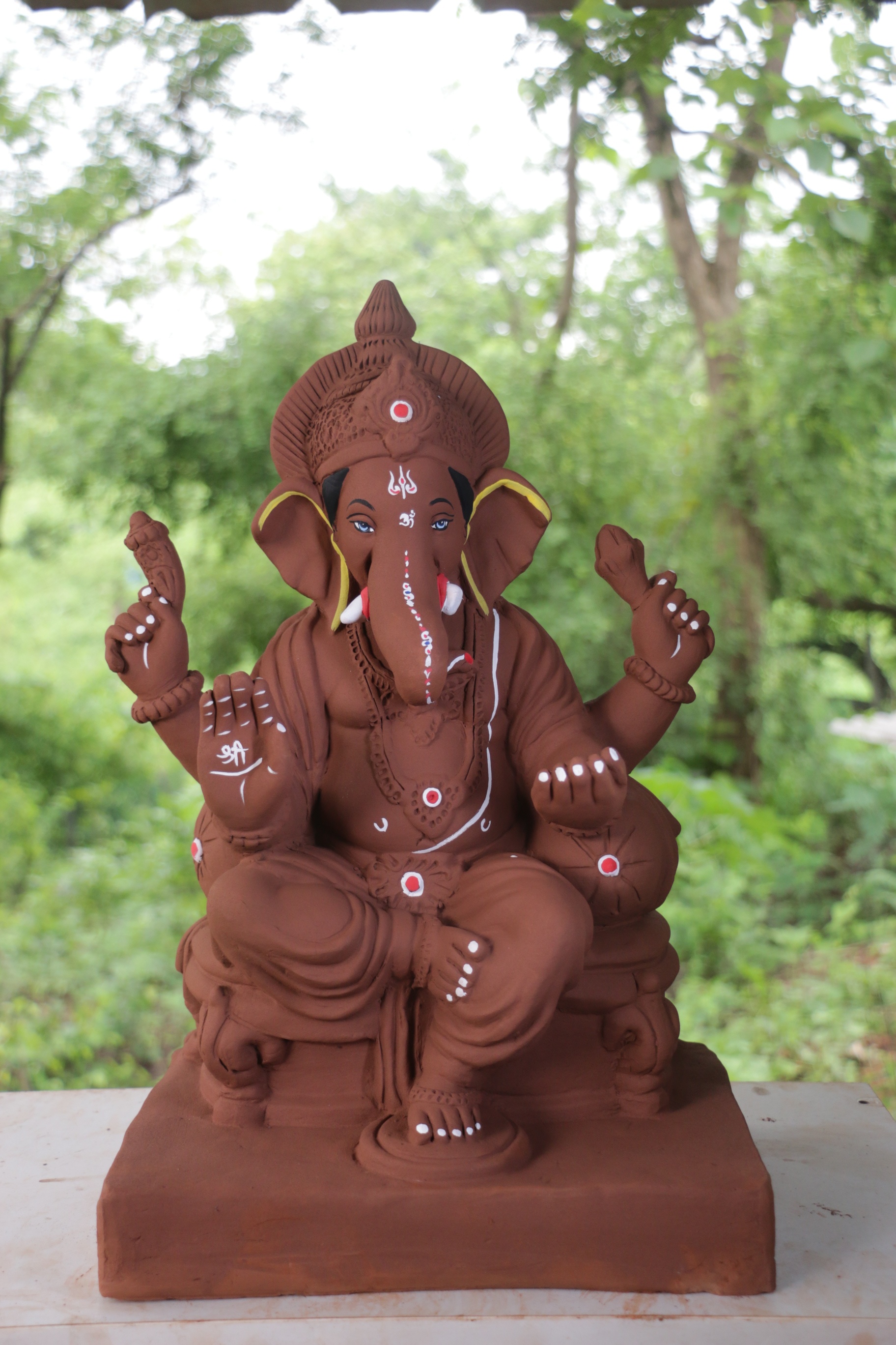Double Load Prabhval Ganpati | Red Soil Ganpati | 21 Inches Height | MYMA-0014-RED-21-DOUBL-PYMA-DNOA Double Load Prabhval Ganpati | Red Soil Ganpati | 21 Inches Height | MYMA-0014-RED-21-DOUBL-PYMA-DNOA
