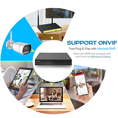 3MP Wireless Bullet IP Camera with Dual Light, H.265, Built-in Audio, RTMP Streaming to YouTube, Facebook, Hikvision Compatible, IP66 Outdoor Surveillance