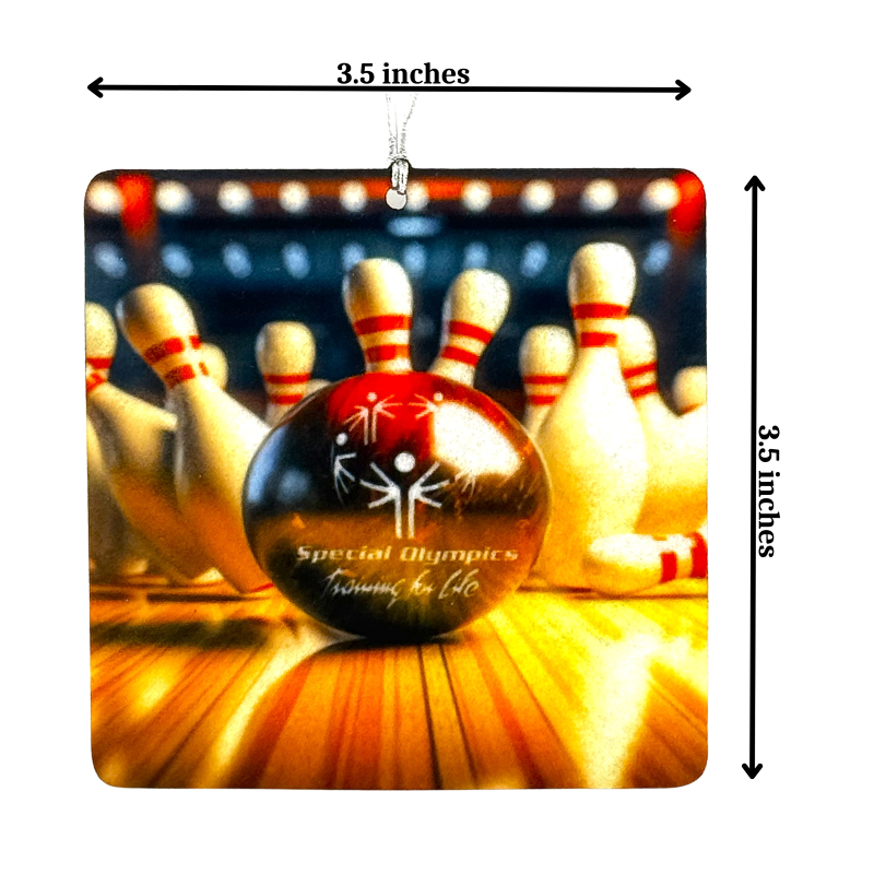 Custom Square Air Freshener – Tyler Rose Special Olympics Bowling Fundraiser Custom Square Air Freshener – Tyler Rose Special Olympics Bowling Fundraiser