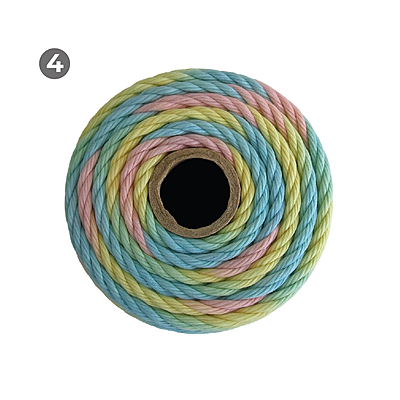 Macrame Rope 3mm x 90mts colores Matizados