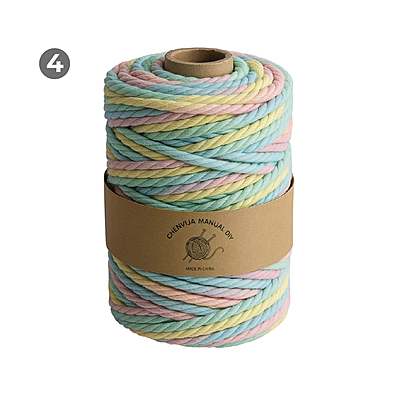 Macrame Rope 3mm x 90mts colores Matizados