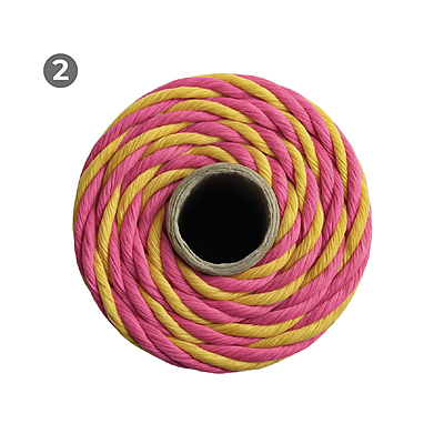 Macrame Rope 3mm x 90mts colores Matizados