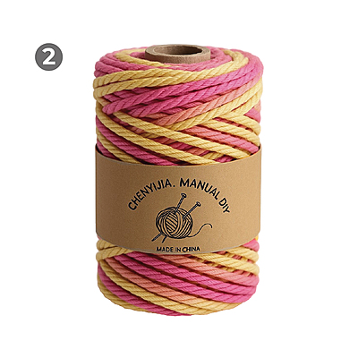 Macrame Rope 3mm x 90mts colores Matizados