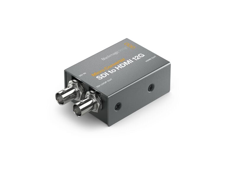 Micro Converter SDI - HDMI 12G with Power Supply Micro Converter SDI - HDMI 12G with Power Supply