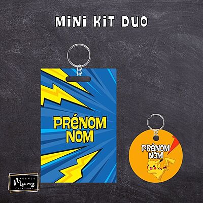 Plaque à sac / Duo - Pokemon