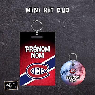 Plaque à sac / Duo - Hockey