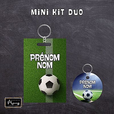 Plaque à sac / Duo - Soccer