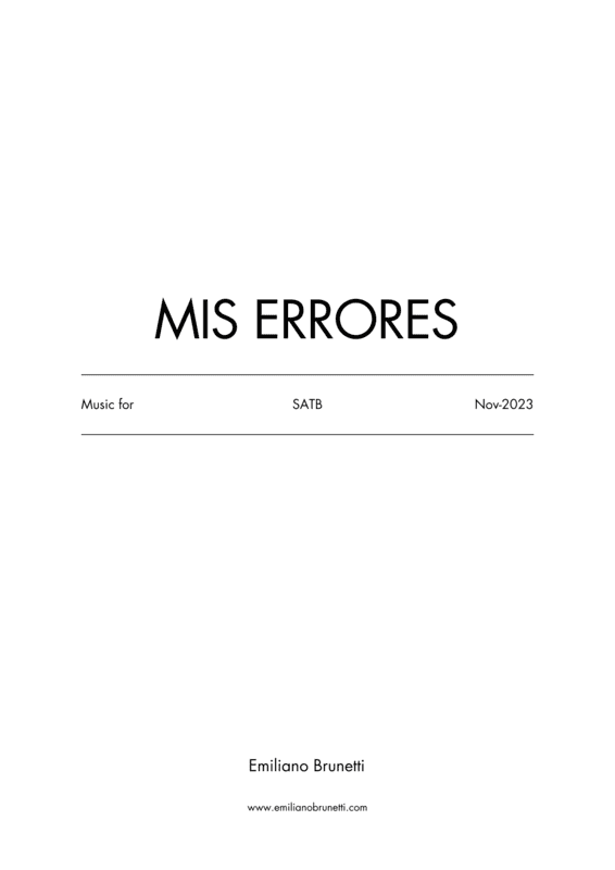 Mis Errores Mis Errores