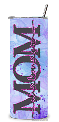 Mom Glam Glitter 6 Photo 20 oz Tumbler