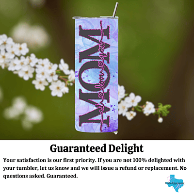 Mom Glam Glitter 6 Photo 20 oz Tumbler
