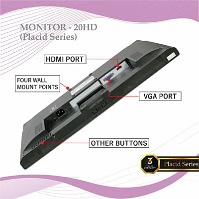 Zebion Monitor 20" Hd Pro Placid Series