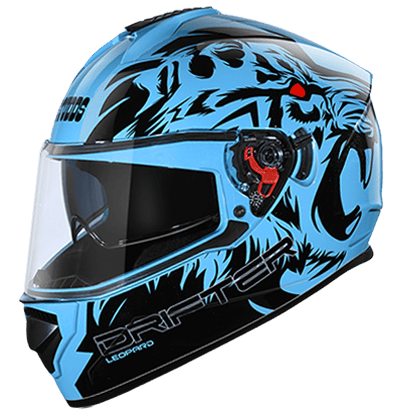 STUDDS DRIFTER D2 BLUE N9 BLACK D/V (L) WITH SPOILER