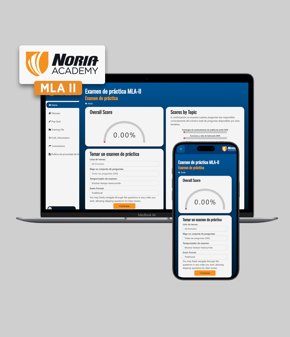 Paquete de estudio Noria Academy MLA II