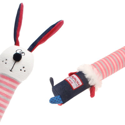 GiGwi Crunchy Neck ‘Plush Friendz’ Rabbit with Bone & Squeaker – Small GiGwi Crunchy Neck ‘Plush Friendz’ Rabbit with Bone & Squeaker – Small