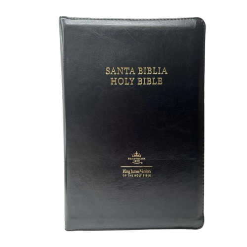 Biblia Bilingue, Manual / Letra Pequeña / Imitación Piel / With Index and Zipper / RVR 1960 Negra Biblia Bilingue, Manual / Letra Pequeña / Imitación Piel / With Index and Zipper / RVR 1960 Negra