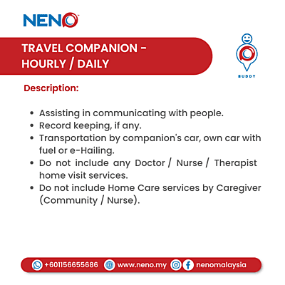 NENO Travel Companion (Hourly/Daily) NENO Travel Companion (Hourly/Daily)