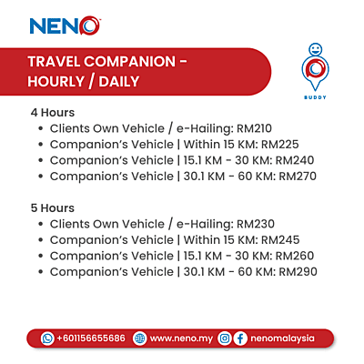 NENO Travel Companion (Hourly/Daily) NENO Travel Companion (Hourly/Daily)