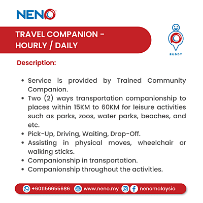 NENO Travel Companion (Hourly/Daily) NENO Travel Companion (Hourly/Daily)