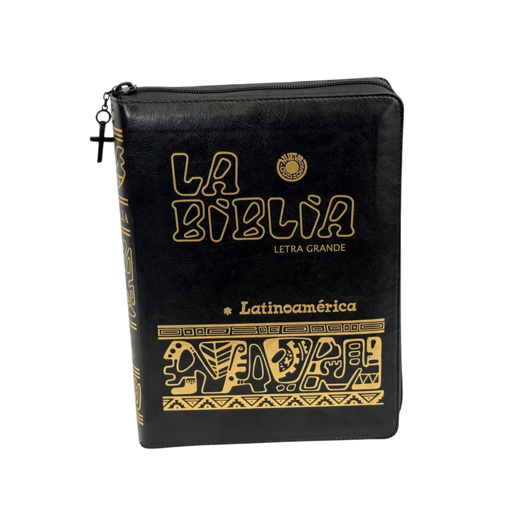 La Biblia Latinoamérica de Lujo Negra, Letra Grande, Imitación piel, Cierre e Índice La Biblia Latinoamérica de Lujo Negra, Letra Grande, Imitación piel, Cierre e Índice