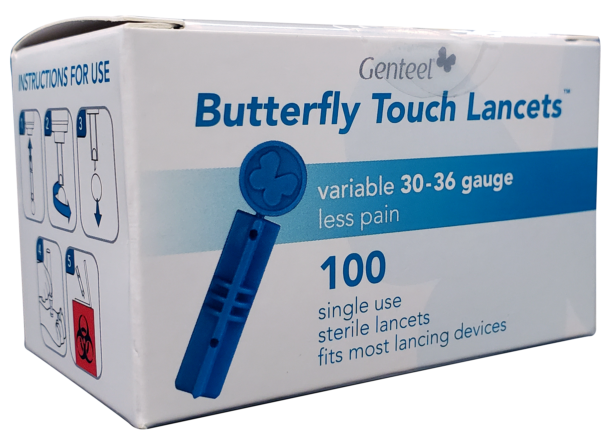 Genteel Butterfly Touch Lancets Genteel Butterfly Touch Lancets
