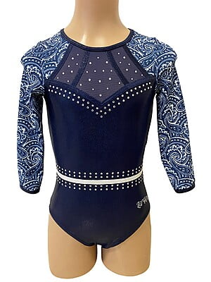 NAVY PHOENIX WITH PAISLEY AND CRYSTALS