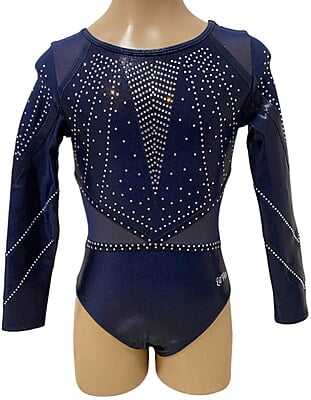 NAVY MYSTIQUE AND MESH LONG SLEEVE