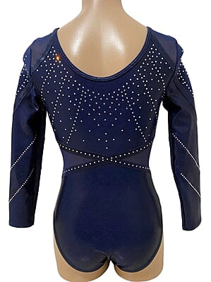 NAVY MYSTIQUE AND MESH LONG SLEEVE