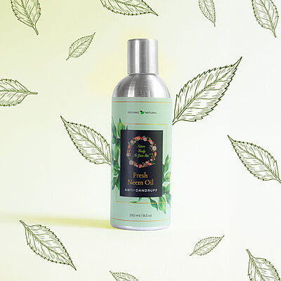 Fresh Neem Hair oil for Dandruff Free Hair Fresh Neem Hair oil for Dandruff Free Hair