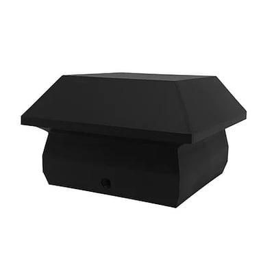 NUVO - Plastic Pyramid Post Caps 4"x4" Black