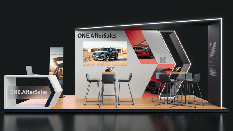 Stand 6x3 Blanco para Exposiciones y Ferias