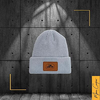 Tuque Beanie Accent - Patch en cuir Tuque Beanie Accent - Patch en cuir