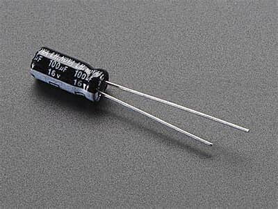 CAPACITOR 100UF 16V