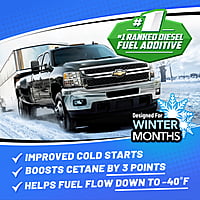 OPTI-LUBE WINTER ANTI-GEL DIESEL FUEL ADDITIVE - Case of 12 - 8oz Bottles, Treats Up To 32 Gallons Per 8oz Bottle