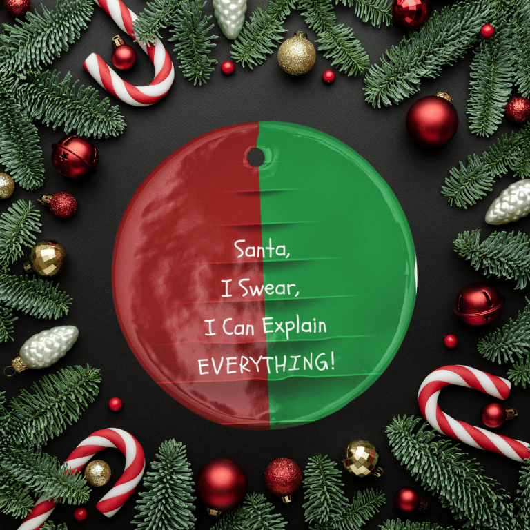 Naughty List Christmas Ornament