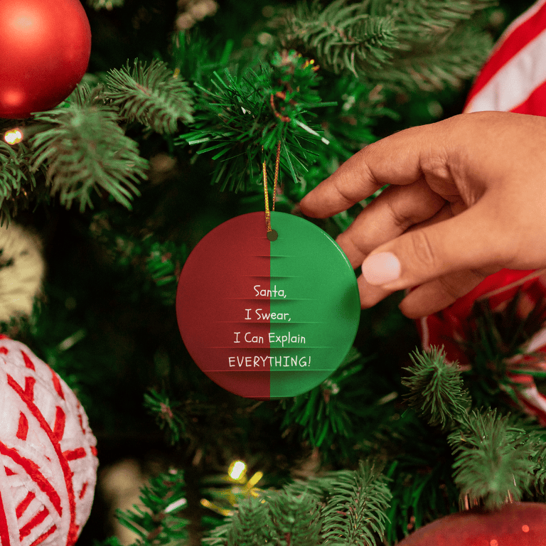 Naughty List Christmas Ornament