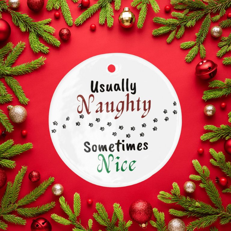 Naughty List Christmas Ornament