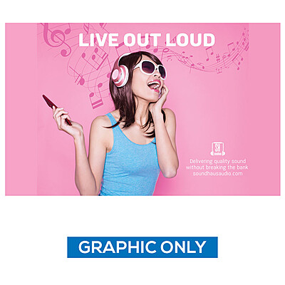 10ft Pop Up Backdrop w/Endcaps Replacement Graphic