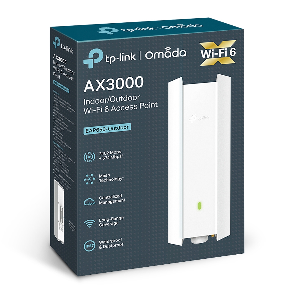 TP-Link AX3000 Indoor/Outdoor WiFi 6 Access Point TP-Link AX3000 Indoor/Outdoor WiFi 6 Access Point
