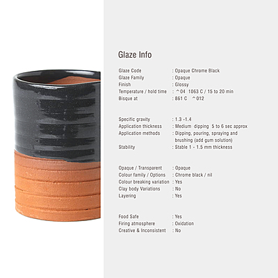 Sara Low Fire Opaque Chrome Black Sara Low Fire Opaque Chrome Black