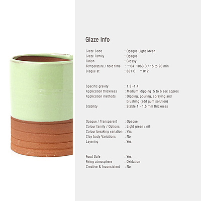 Sara Low Fire Opaque Light Green