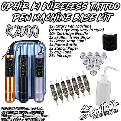 Ophir K1 Wireless Tattoo Pen Base Kit