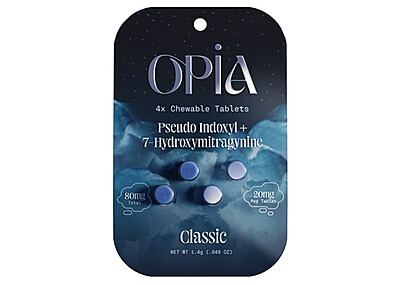 Opia 7 Hydroxymitragynine w/ Pseudo Indoxyl 20mg 4ct (10pk) - Classic