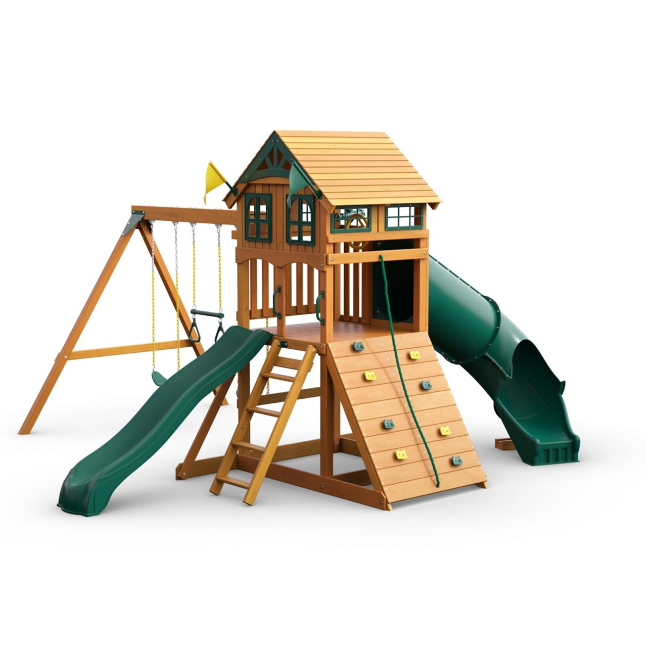 Outing w/ Tube Slide w/ Standard Wood Roof