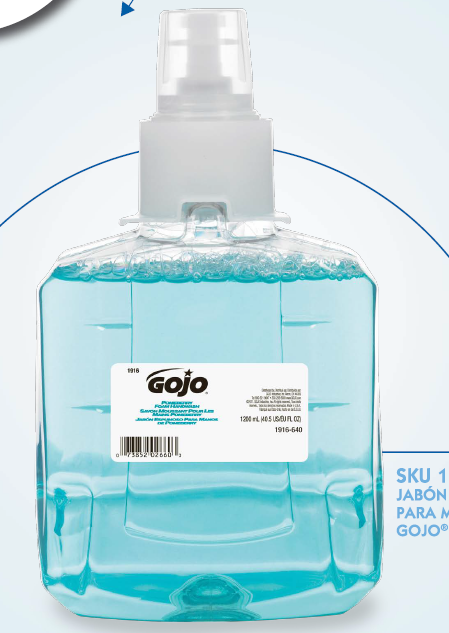 GOJO JABON ANTIBACTERIAL 1912 1200 ML
