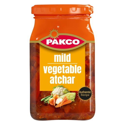 PACKO VEGETABLE ATCHAR MILD 6X385G PACKO VEGETABLE ATCHAR MILD 6X385G