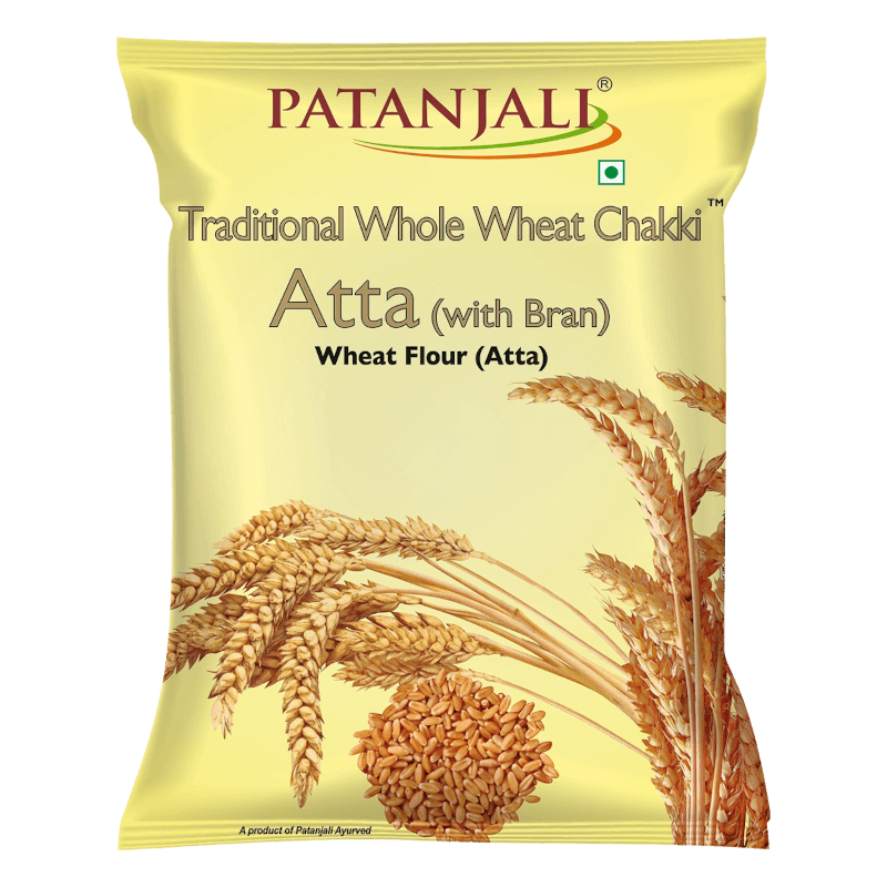PATANJALI WHOLE WHEAT ATTA WITH BRAN 5 KG
