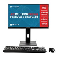 PCBuilder FUSION 24″ Intel Core i5-14400 Windows 11 AiO Desktop PC
